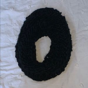black knit scarf